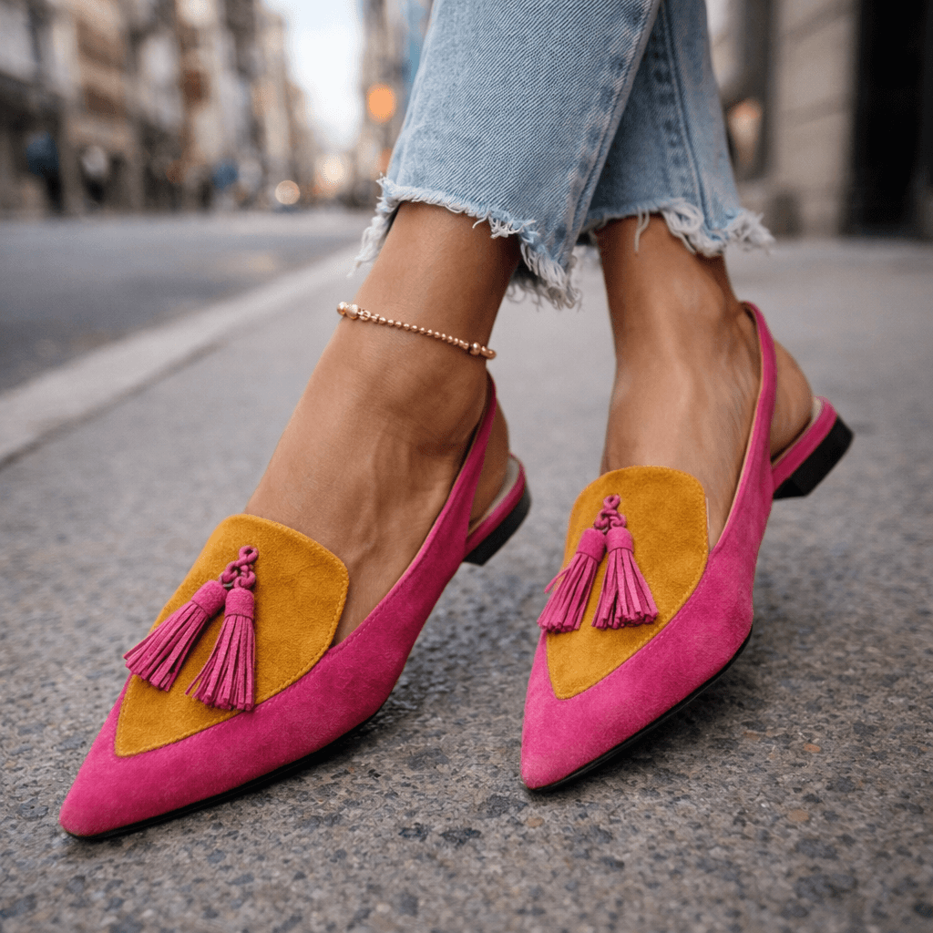 Lune|Sandalias de tiras con borlas