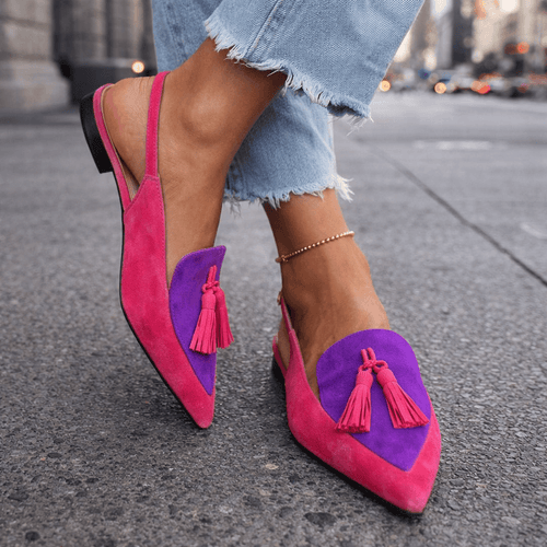 Lune|Sandalias de tiras con borlas
