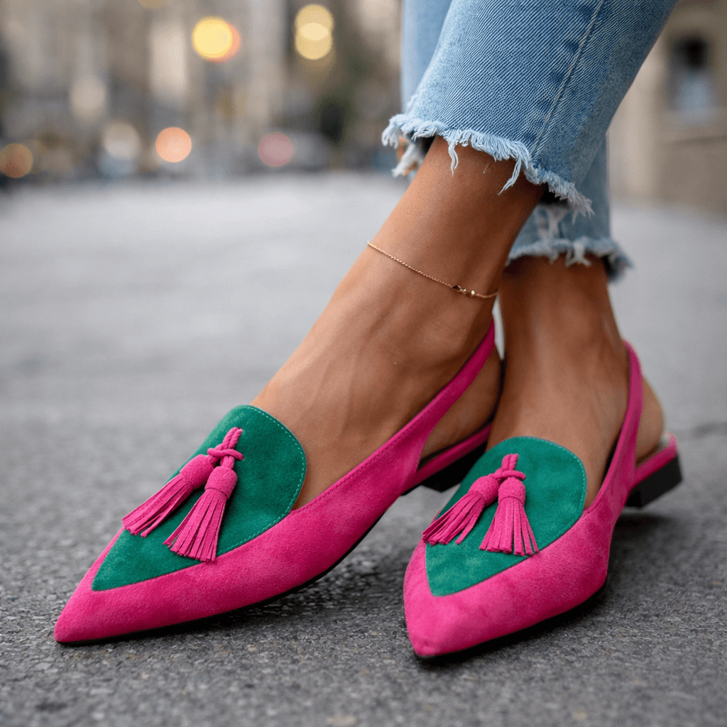 Lune|Sandalias de tiras con borlas