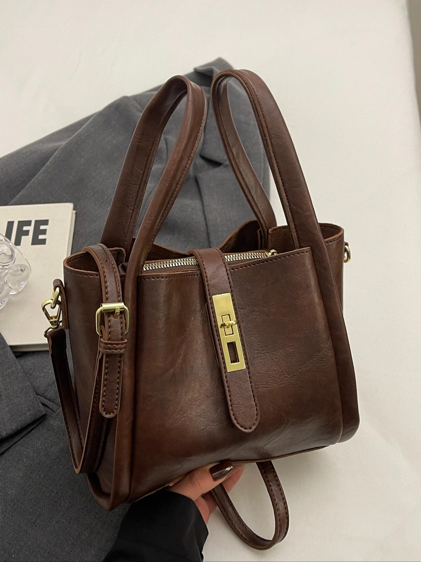 KING - Elegante bolso de mano de estilo retro para mujer