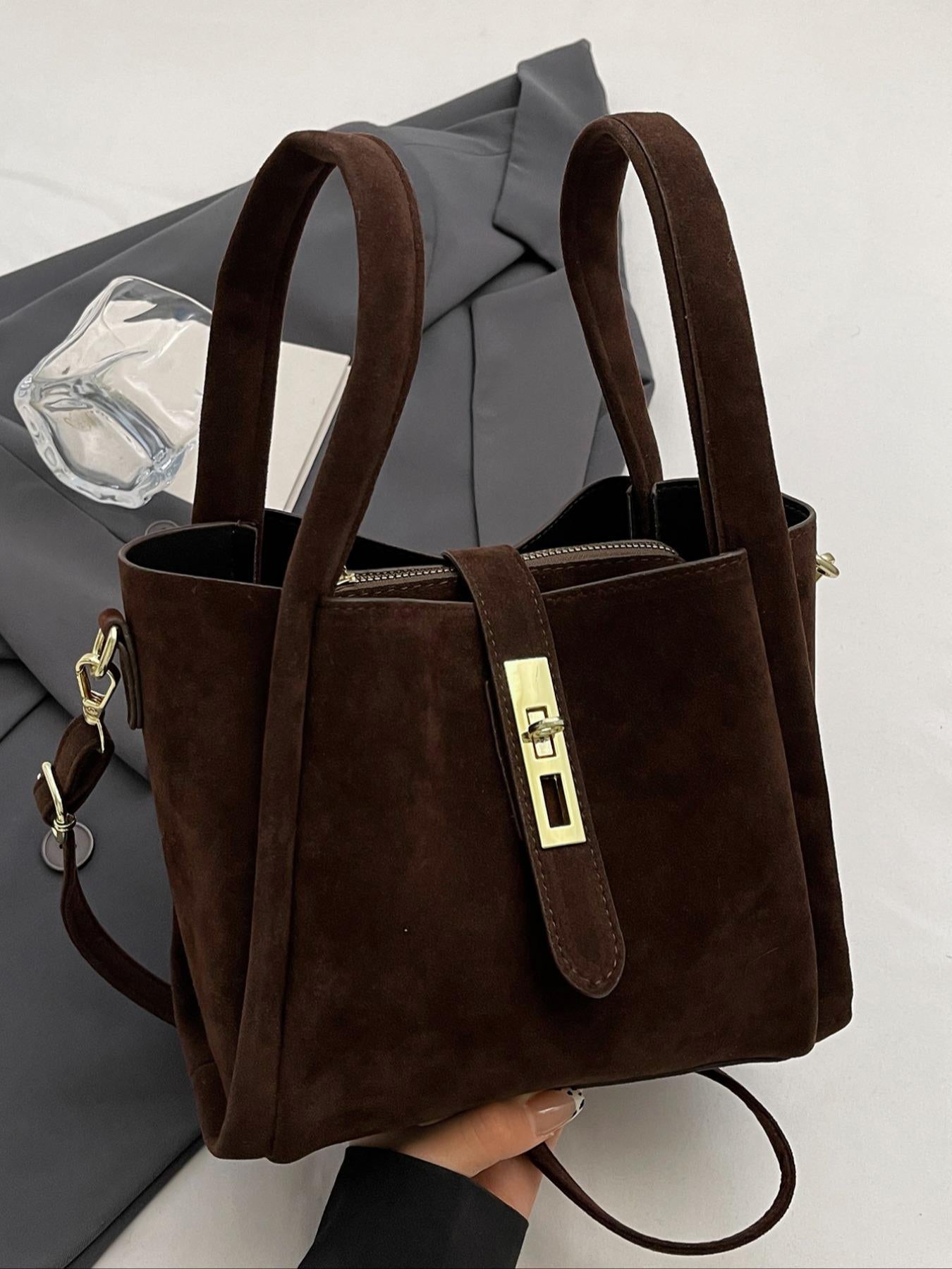 KING - Elegante bolso de mano de estilo retro para mujer