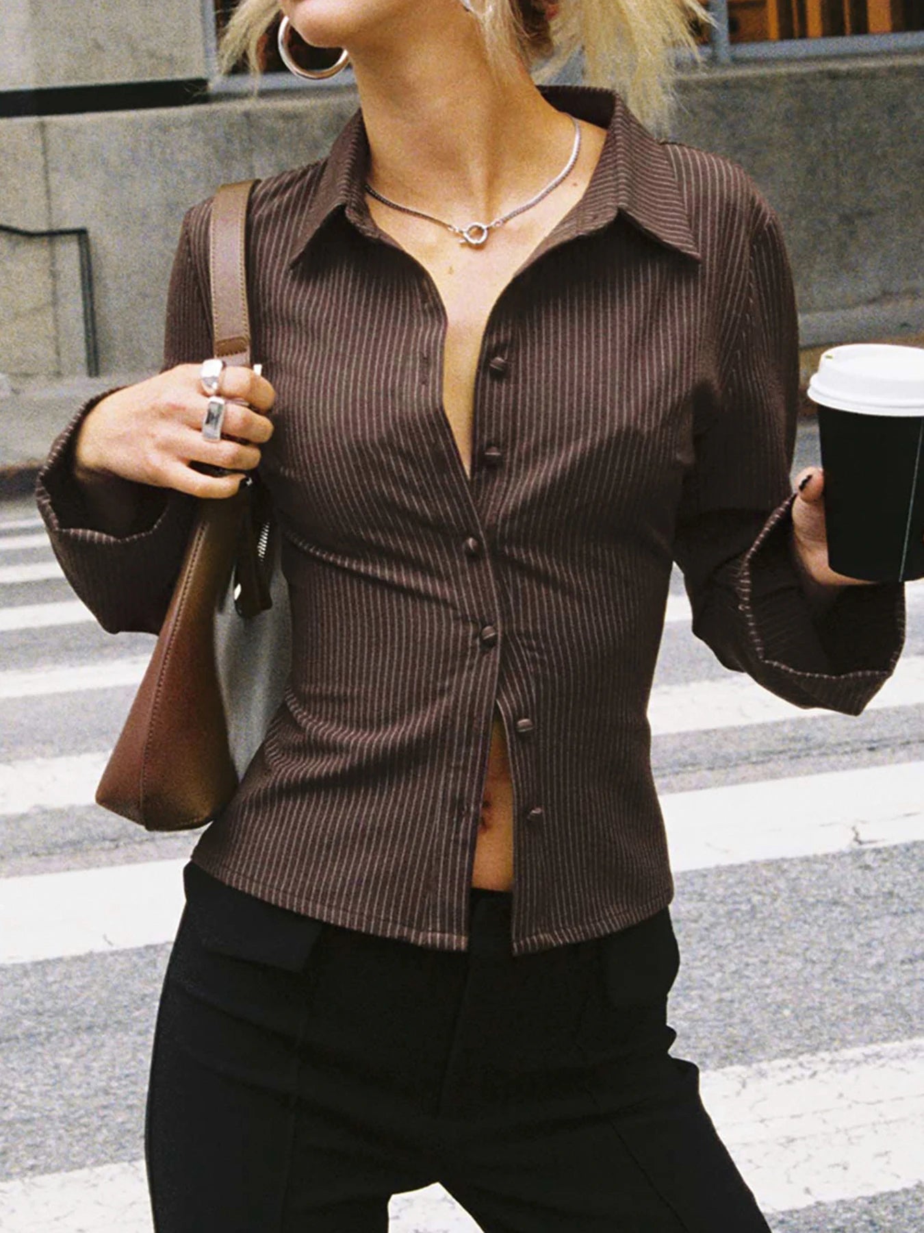 Arena - Blusa elegante con botones